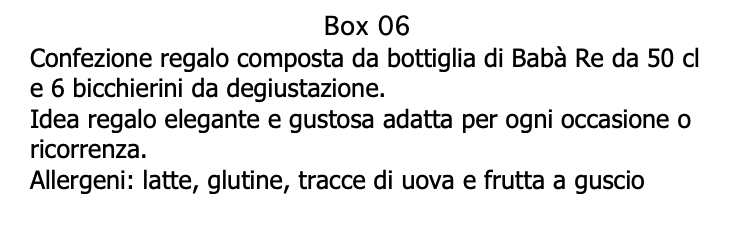 Box Regalo Babà Re