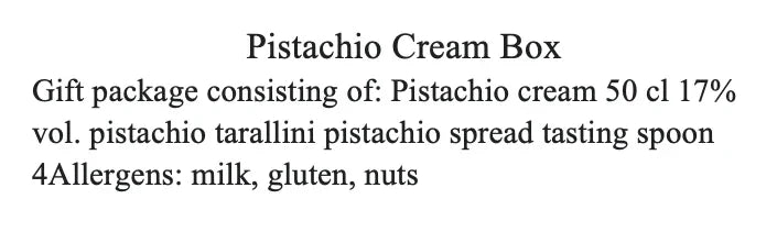 Box Crema al Pistacchio