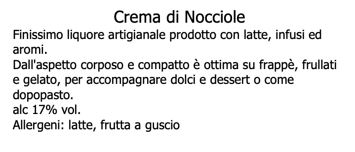 Crema di Nocciola