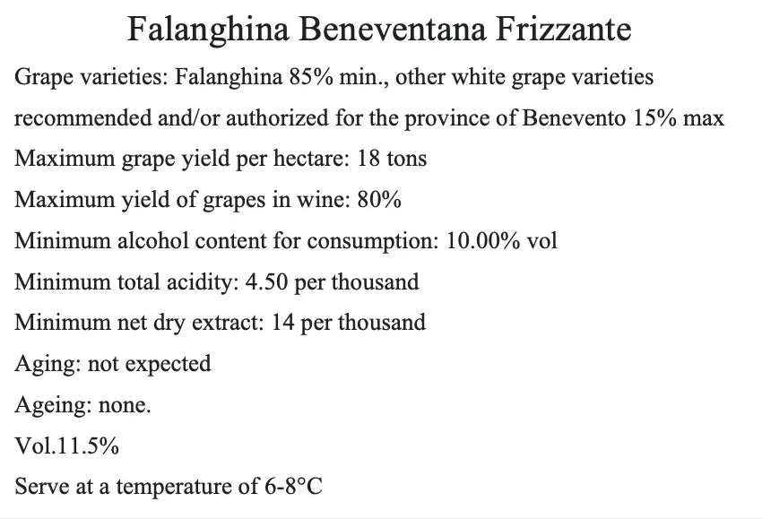 Falanghina Frizzante I.G.T.