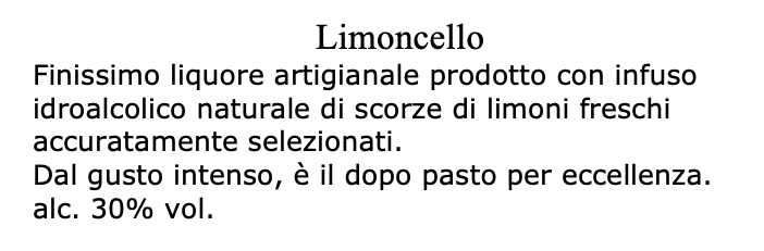 Limoncello - What else?