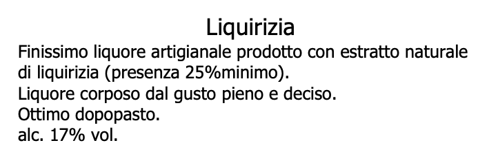 Licorice liqueur